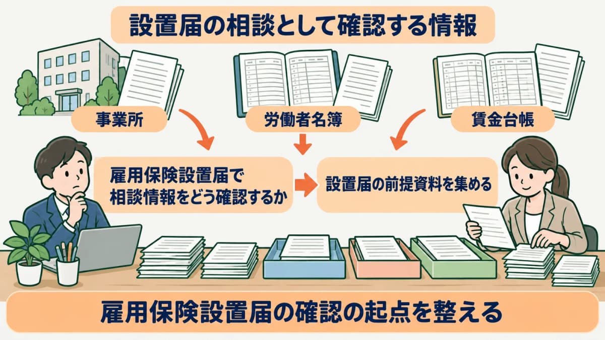 設置届で確認する事業所情報と書類
