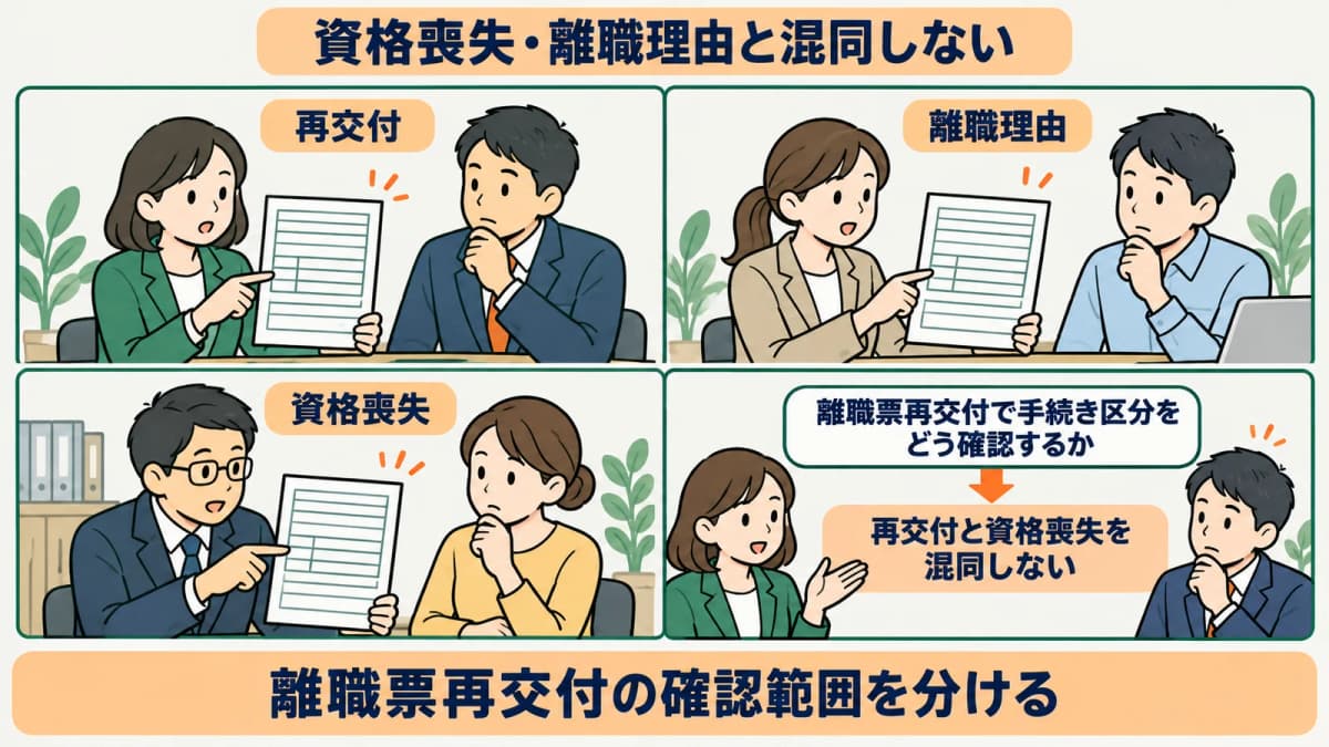 離職票と資格喪失の相談を分ける整理