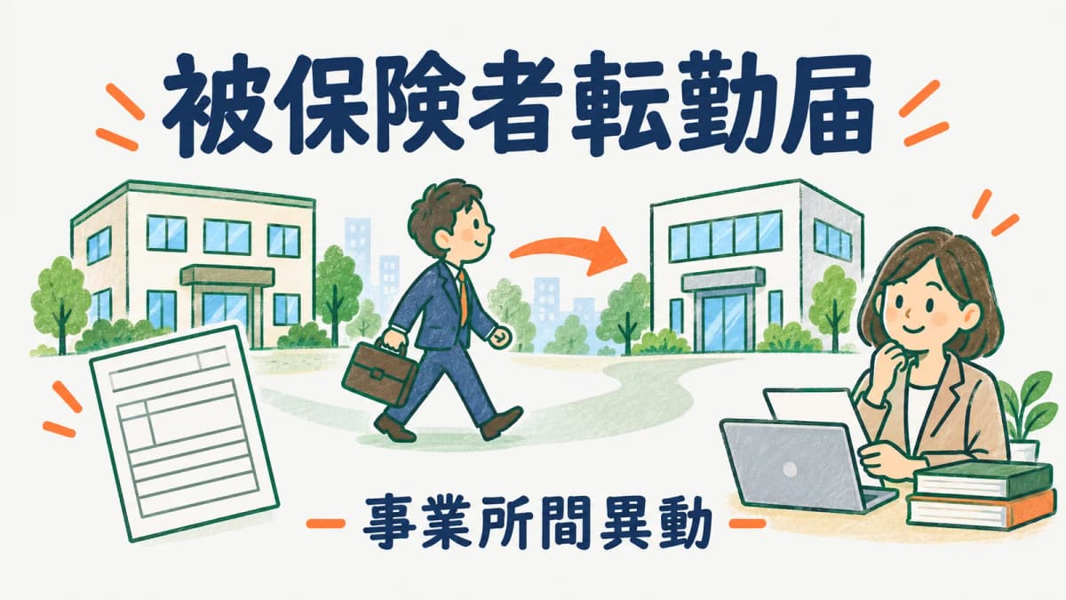 雇用保険の被保険者転勤届|記入例で確認する事業所間異動の手続き