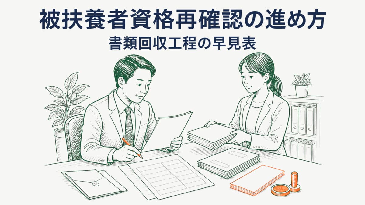 被扶養者資格再確認の進め方|顧問先の書類回収工程
