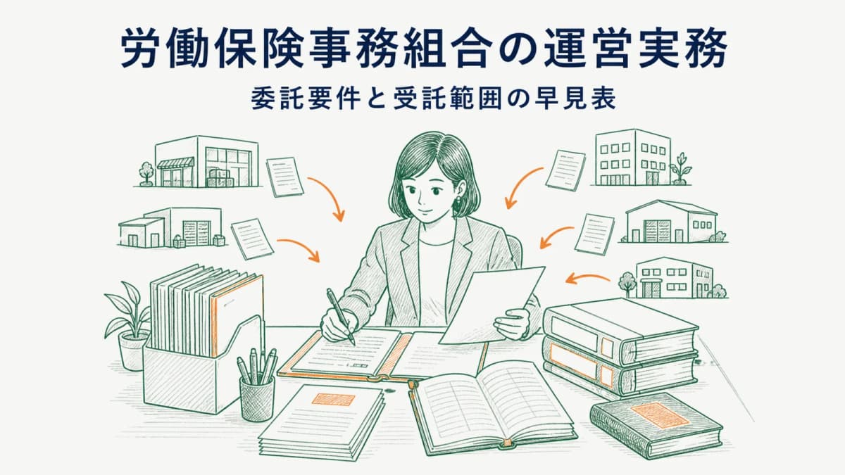 労働保険事務組合の運営実務|受託範囲・責任・管理項目
