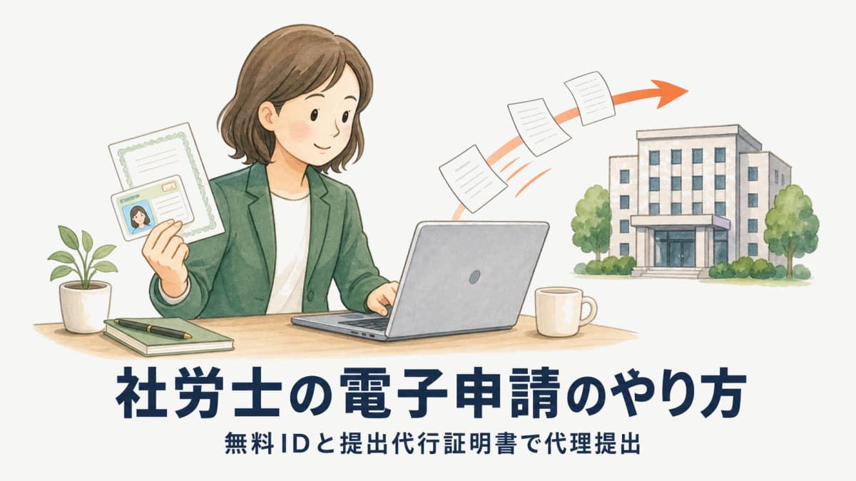 社労士のe-Gov電子申請のやり方|GビズID取得と提出代行証明書の手順【2026年版】