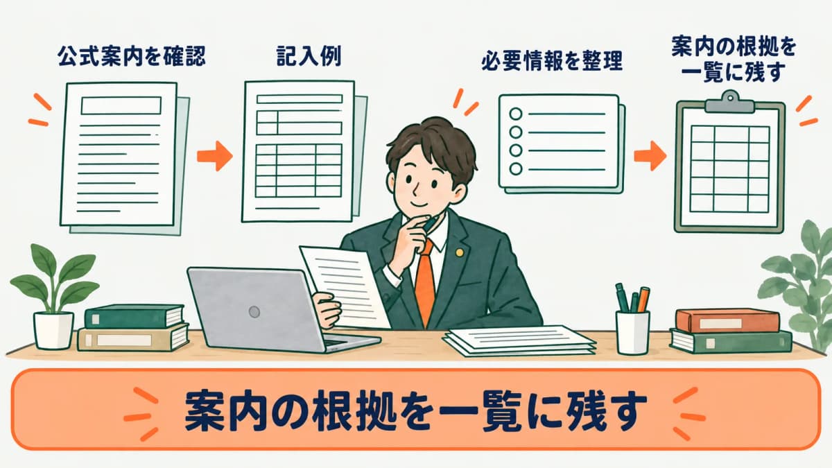 電子証明書の公式案内から更新方法と必要情報を一覧化する図
