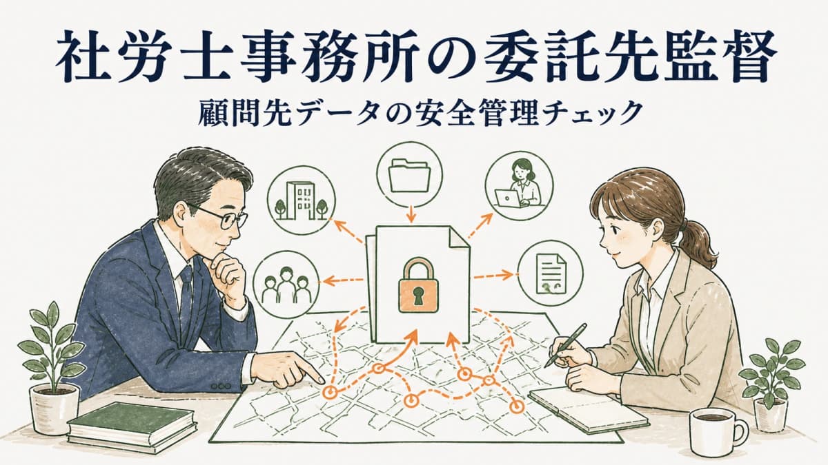 社労士事務所の委託先監督|顧問先データの安全管理チェック