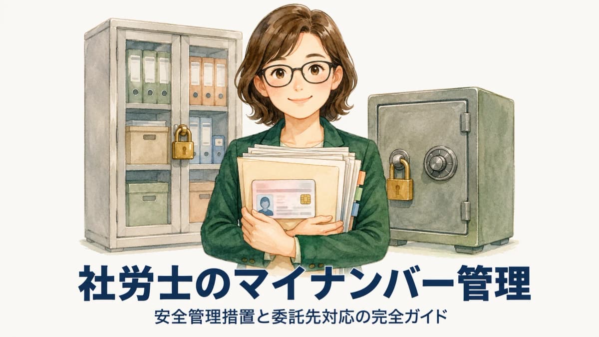 社労士のマイナンバー管理|安全管理措置と委託先対応の完全ガイド【2026年版】