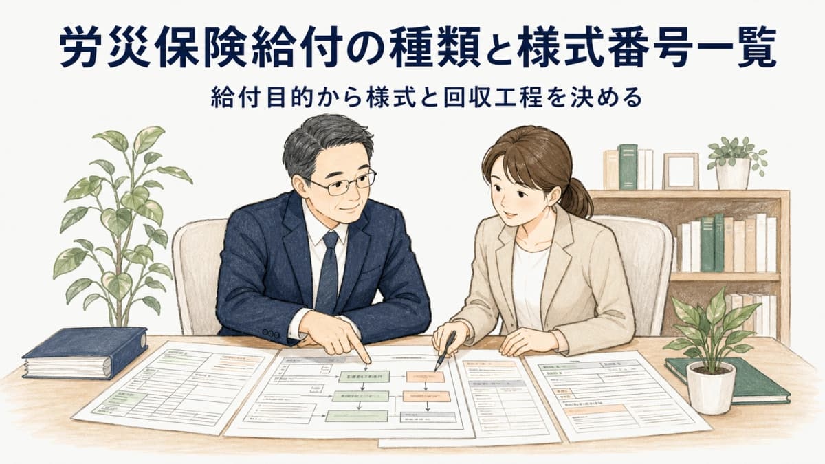 労災保険給付の種類と様式番号一覧|提出先・必要書類の早見表