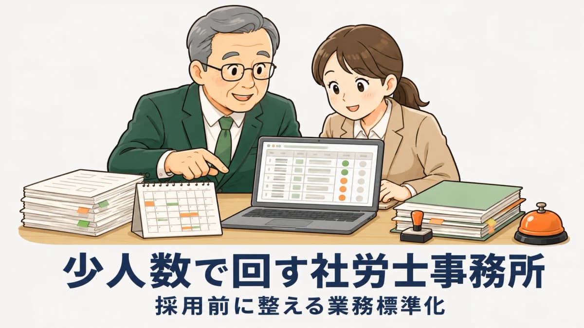 社労士事務所のスタッフ採用と育成|少人数で回す業務標準化の進め方